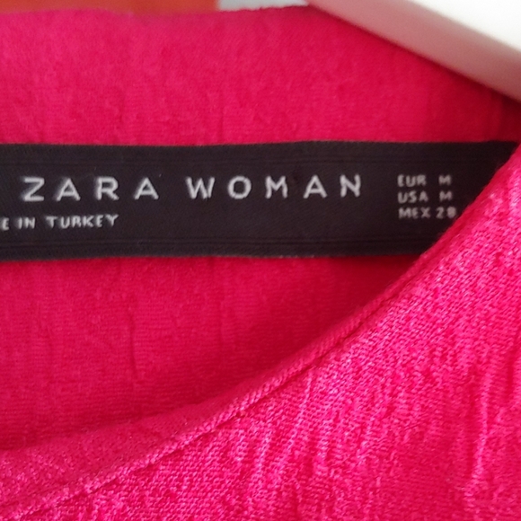 Zara Frilled Bell Sleeve Sheath Dress NWOT - Picture 4 of 7